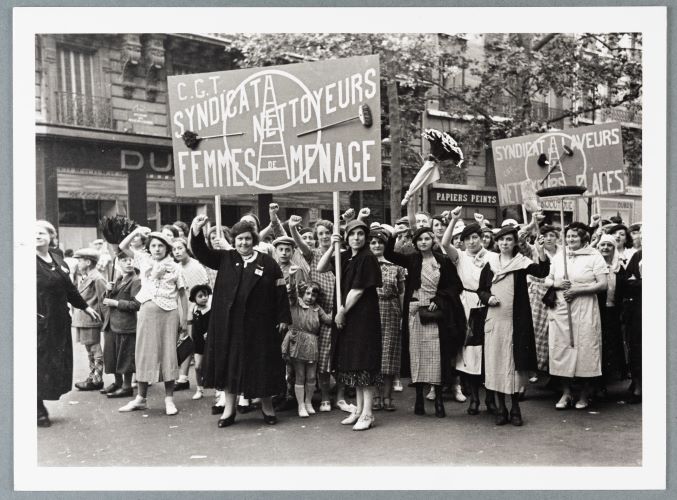 Manifestation Syndicat nettoyeurs Femmes de ménage