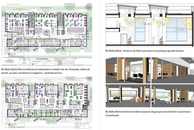 Plans et schémas de détail BU Belle-Beille après travaux